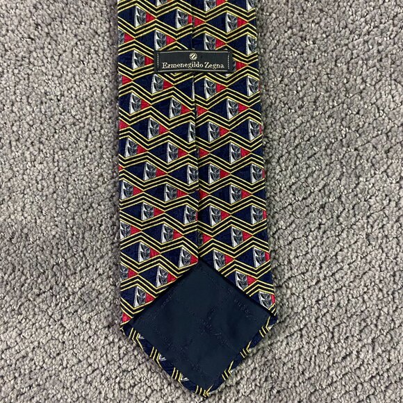 Ermenegildo Zegna Lot of 6 Ties Neckties Silk Made in Italy Tie Short Length - Picture 5 of 13